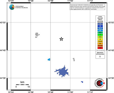Mappa MCS - territori località