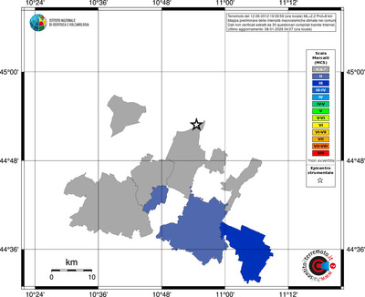 Mappa MCS - territori comuni