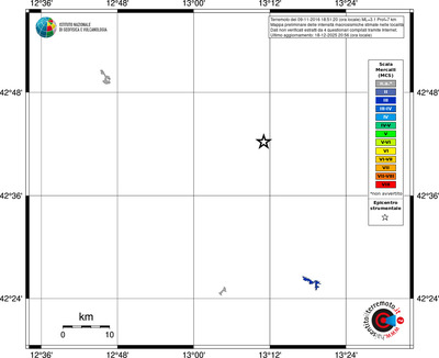 Mappa MCS - territori località