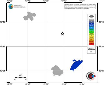 Mappa MCS - territori comuni