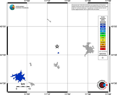Mappa EMS - territori località