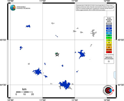 Mappa EMS - territori località