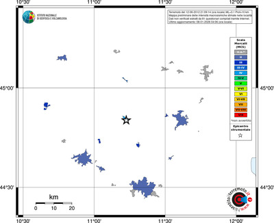 Mappa MCS - territori località