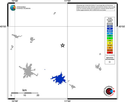Mappa EMS - territori località
