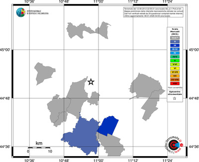 Mappa MCS - territori comuni