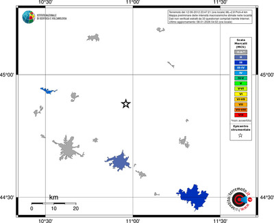 Mappa MCS - territori località