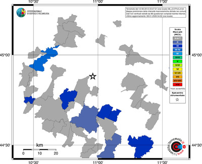Mappa MCS - territori comuni