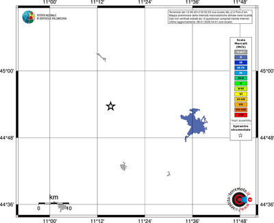 Mappa MCS - territori località