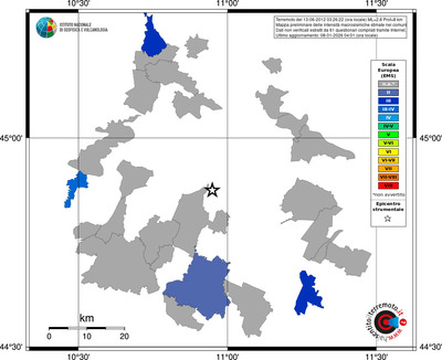 Mappa EMS - territori comuni