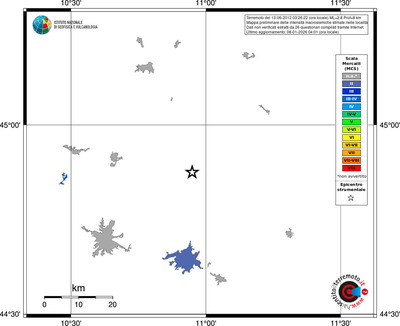 Mappa MCS - territori località