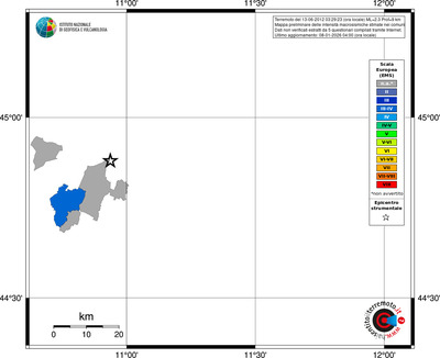 Mappa EMS - territori comuni