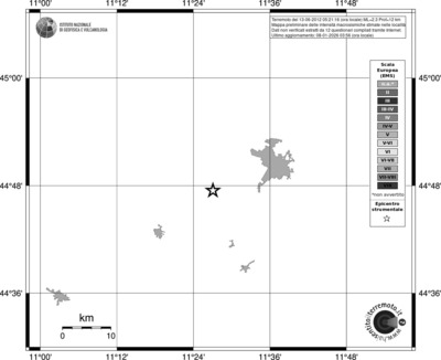 Mappa EMS - territori località