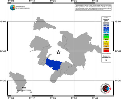 Mappa EMS - territori comuni
