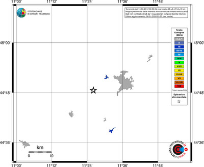 Mappa EMS - territori località