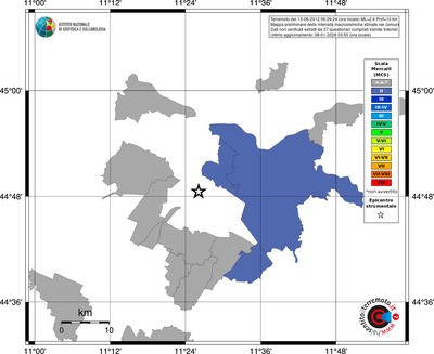 Mappa MCS - territori comuni