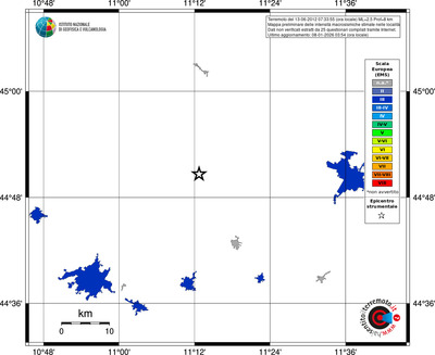 Mappa EMS - territori località