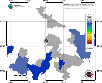 Mappa EMS - territori comuni