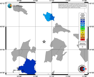 Mappa EMS - territori comuni