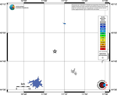 Mappa MCS - territori località