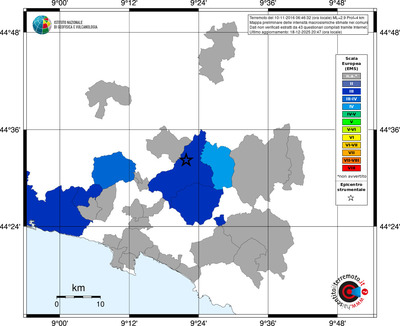 Mappa EMS - territori comuni