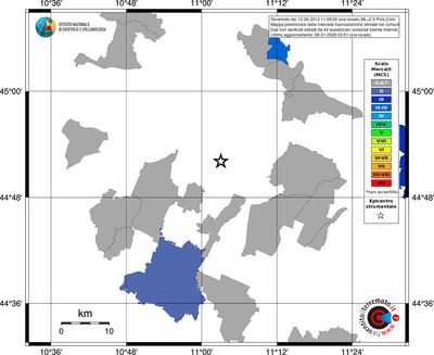 Mappa MCS - territori comuni