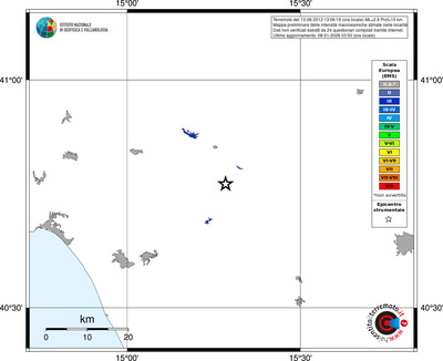 Mappa EMS - territori località