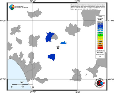Mappa EMS - territori comuni