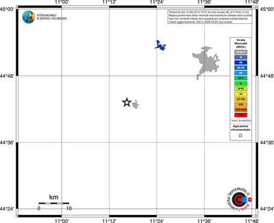 Mappa MCS - territori località