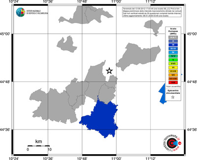 Mappa EMS - territori comuni