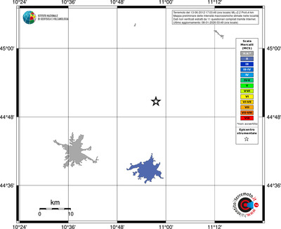 Mappa MCS - territori località