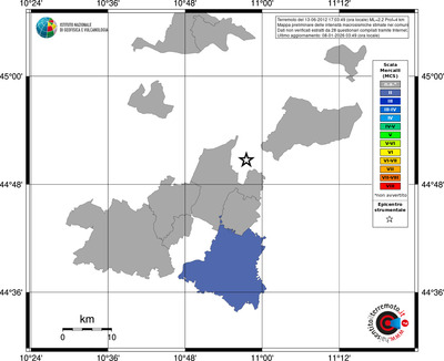 Mappa MCS - territori comuni