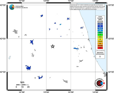 Mappa EMS - territori località