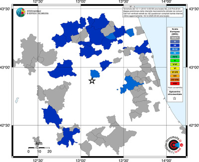 Mappa EMS - territori comuni