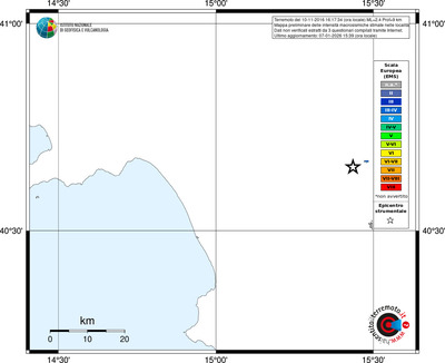 Mappa EMS - territori località