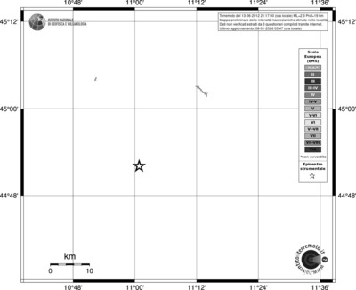Mappa EMS - territori località