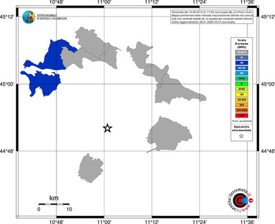 Mappa EMS - territori comuni