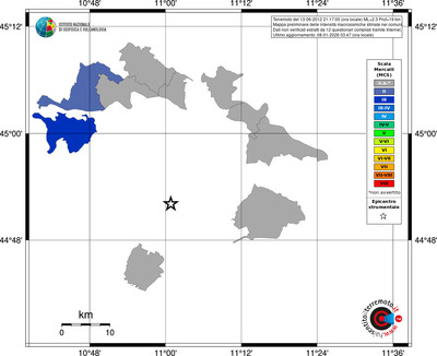 Mappa MCS - territori comuni
