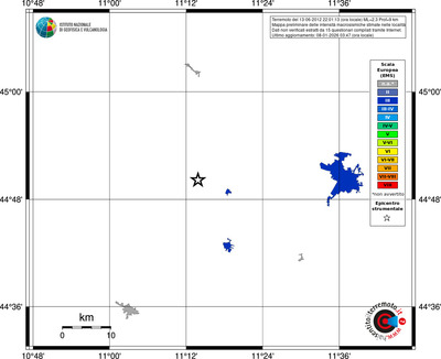 Mappa EMS - territori località