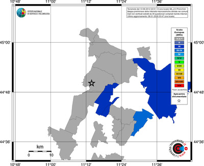 Mappa EMS - territori comuni
