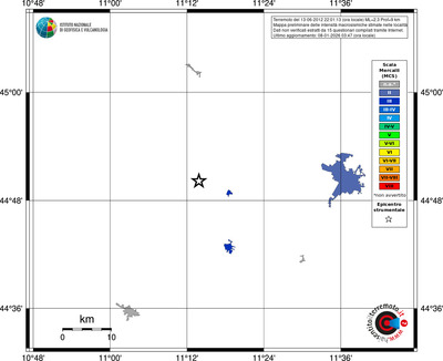 Mappa MCS - territori località