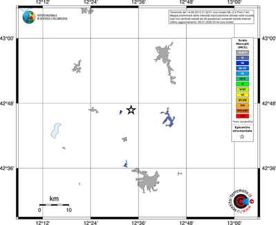 Mappa MCS - territori località