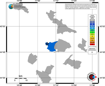 Mappa EMS - territori comuni