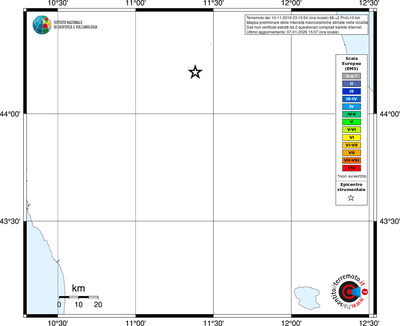 Mappa EMS - territori località