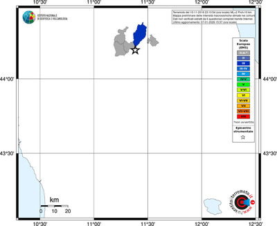 Mappa EMS - territori comuni