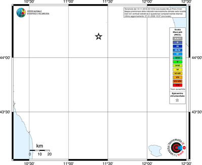 Mappa MCS - territori località