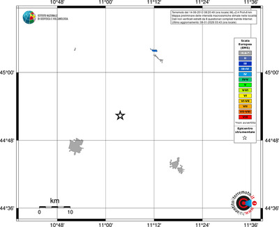 Mappa EMS - territori località