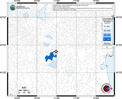 Mappa territorio comunale con almeno 3 questionari