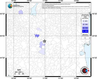 Mappa territorio comunale con almeno 3 questionari