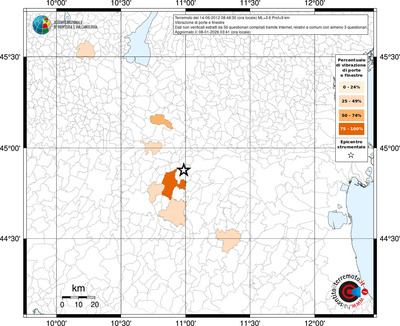 Mappa territorio comunale con almeno 3 questionari