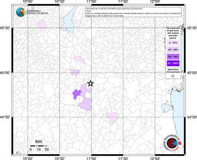 Mappa territorio comunale con almeno 3 questionari